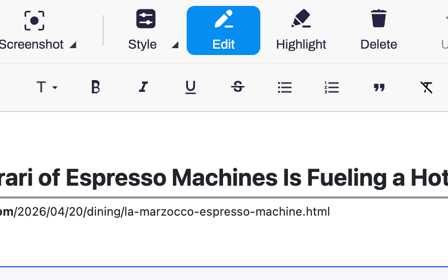 Edit anything in Chrome before you save